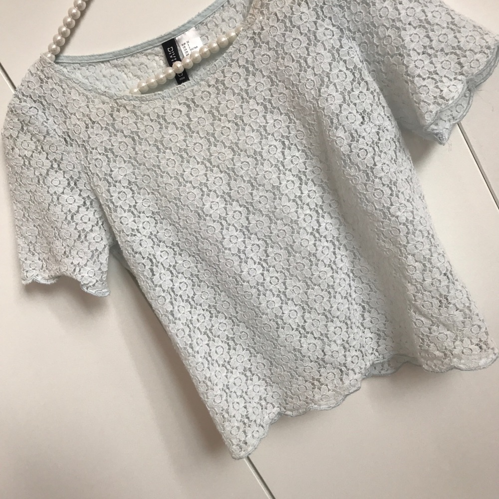 blue lace top💙